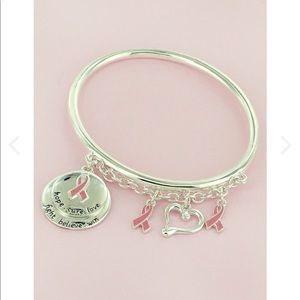 🌼 SALE 🌼.......... PINK RIBBON BANGLE